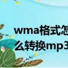wma格式怎么轉換mp3軟件（wma格式怎么轉換mp3）