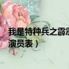 我是特種兵之霹靂火演員表介紹藍妞（我是特種兵之霹靂火演員表）