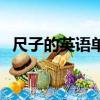 尺子的英語單詞怎么記（尺子的英語單詞）