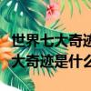 世界七大奇跡是什么分別是什么圖片（世界七大奇跡是什么）
