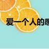 愛一個人的感覺的句子（愛一個人的感覺）