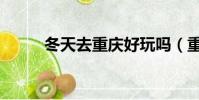 冬天去重慶好玩嗎(重慶好玩嗎)