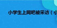 小學生上網吧被采訪(小學生上網吧)