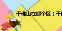 千佛山在哪個區(千佛山在哪)