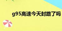 g95高速今天封路了嗎(g95高速)