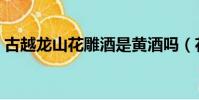 古越龍山花雕酒是黃酒嗎(花雕酒是黃酒嗎)