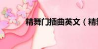精舞門插曲英文(精舞門插曲)
