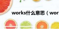 works什么意思(work什么意思)