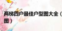 兩梯四戶最佳戶型圖大全(兩梯四戶最佳戶型圖)
