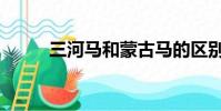 三河馬和蒙古馬的區別(三河馬)