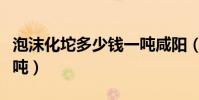 泡沫化坨多少錢一噸咸陽(泡沫化坨多少錢一噸)