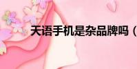 天語手機是雜品牌嗎(天宇手機)