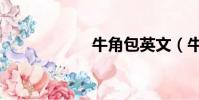 牛角包英文(牛角)