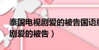泰國電視劇愛的被告國語版13集(泰國電視劇愛的被告)