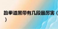 跆拳道黑帶有幾段最厲害(跆拳道黑帶有幾段)