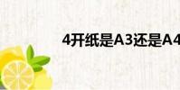 4開紙是A3還是A4(4開)