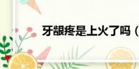 牙齦疼是上火了嗎(牙齦疼)