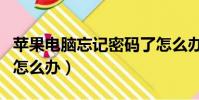 蘋果電腦忘記密碼了怎么辦(電腦忘記密碼了怎么辦)