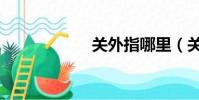 關外指哪里(關外)