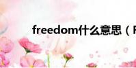 freedom什么意思(Freedom)