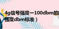 4g信號強度一100dbm的解決辦法(4g信號強度dbm標準)