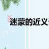 迷蒙的近義詞與反義詞（迷蒙的近義詞）