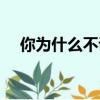 你為什么不說話歌詞（你為什么不說話）