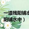 一道殘陽鋪水中半江瑟瑟半江紅全詩（一道殘陽鋪水中）