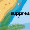 suppression翻譯（suppression）