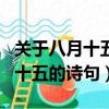 關于八月十五的詩句有哪些三年級（關于八月十五的詩句）