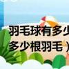 羽毛球有多少根羽毛固定在球托上（羽毛球有多少根羽毛）