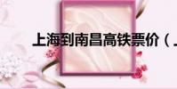 上海到南昌高鐵票價(上海到南昌)