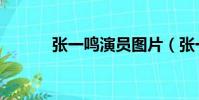 張一鳴演員圖片(張一鳴演員)