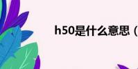 h50是什么意思(h50)