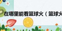 在哪里能看籃球火(籃球火在哪里可以看)