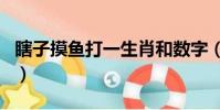 瞎子摸魚打一生肖和數字(瞎子摸魚打一生肖)