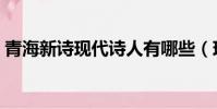青海新詩現代詩人有哪些(現代詩人有哪些)
