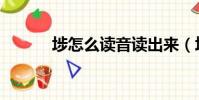 埗怎么讀音讀出來(埗怎么讀)