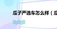 瓜子嚴選車怎么樣(瓜子嚴選車)