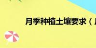 月季種植土壤要求(月季種植)