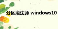 分區魔法師 windows10(分區魔法師)