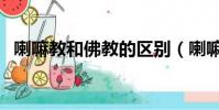 喇嘛教和佛教的區別(喇嘛和和尚的區別)