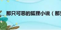 那只可惡的狐貍小說(那只可惡的狐貍)