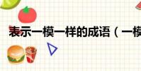 表示一模一樣的成語(一模一樣的近義詞)