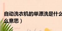 自動洗衣機的單漂洗是什么意思(單漂洗是什么意思)