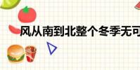 風從南到北整個冬季無可偎依(偎依)