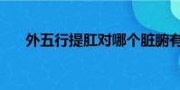 外五行提肛對哪個臟腑有好處(外五)