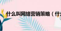 什么叫網絡營銷策略(什么叫網絡營銷)