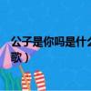 公子是你嗎是什么歌粵語歌原唱（公子是你嗎是什么歌粵語歌）
