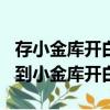 存小金庫開白條是不是用自己的錢（存100元到小金庫開白條）